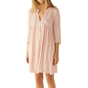 Ba$sh light pink Frezza nude short swing  dress